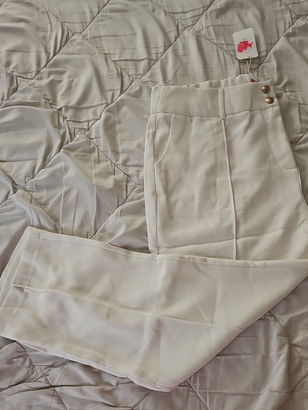 New Plus Size Ivory and Gold Suit - Picture 8 of 10